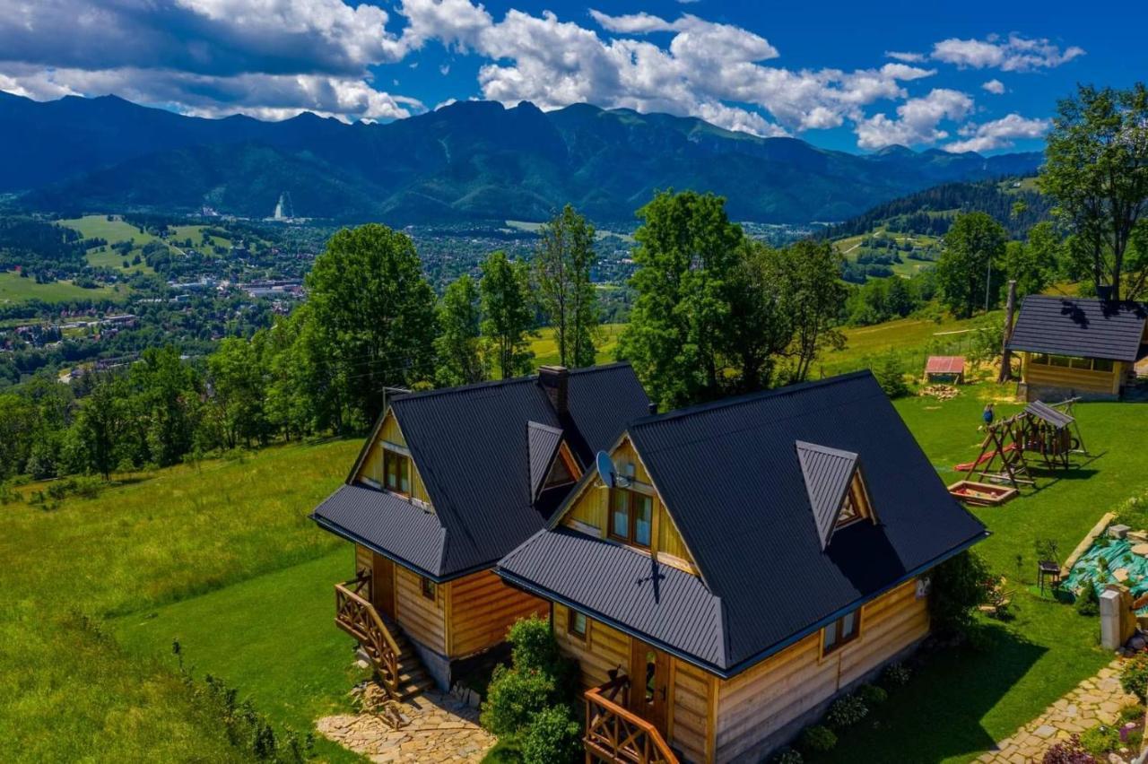 Domki Widokowe Wooden Luxury Chalet & Jacuzzi Zab Exterior photo