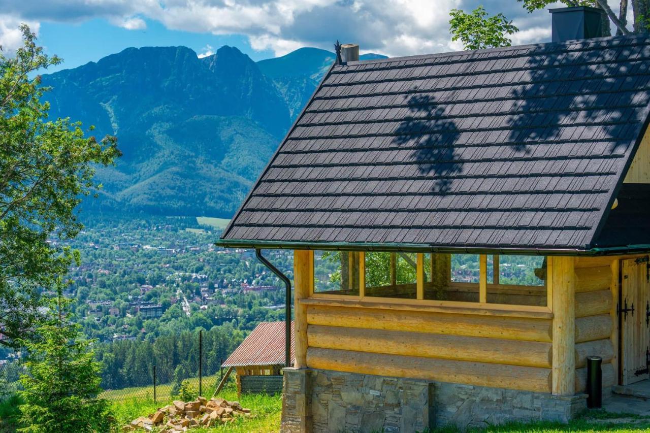 Domki Widokowe Wooden Luxury Chalet & Jacuzzi Zab Exterior photo