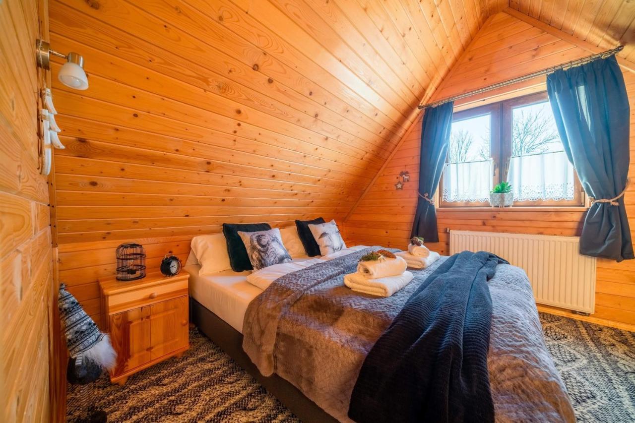 Domki Widokowe Wooden Luxury Chalet & Jacuzzi Zab Exterior photo
