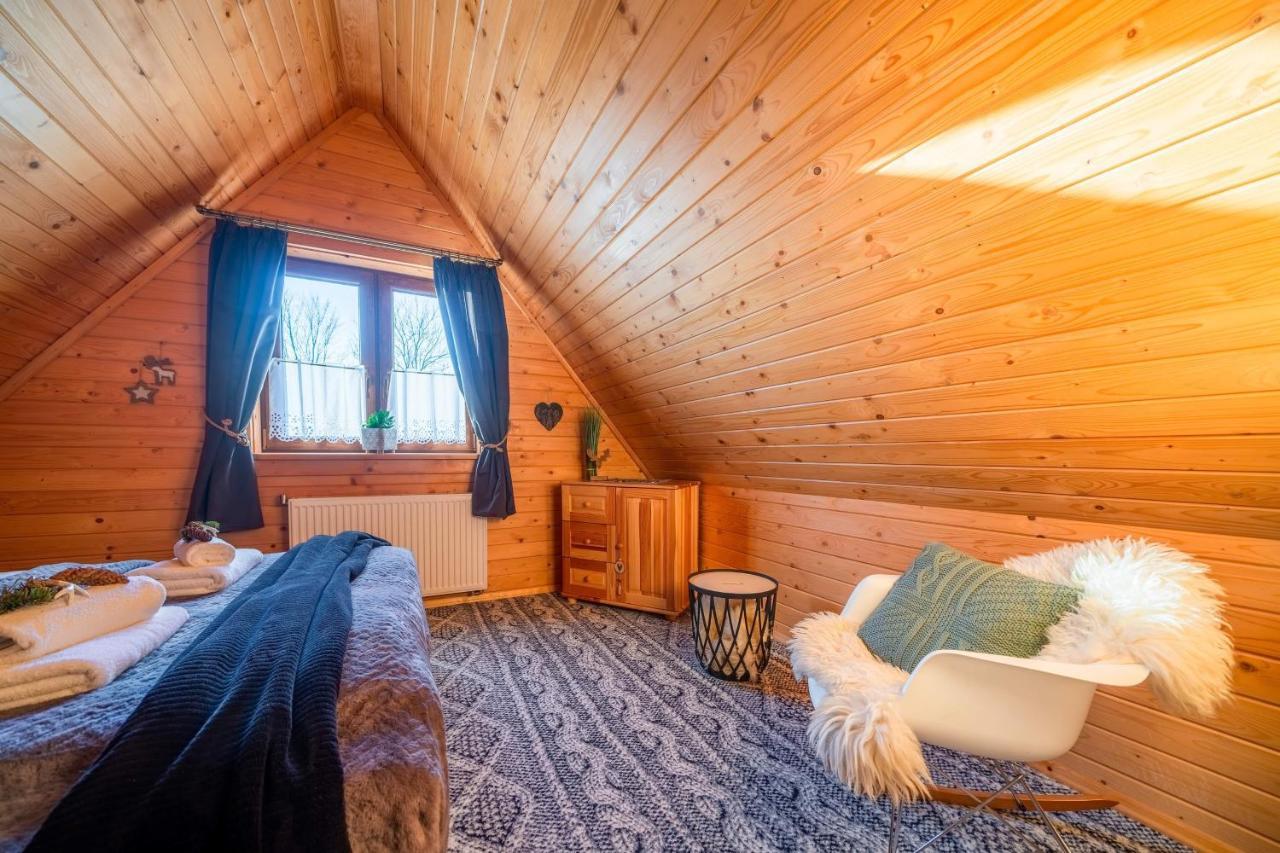 Domki Widokowe Wooden Luxury Chalet & Jacuzzi Zab Exterior photo