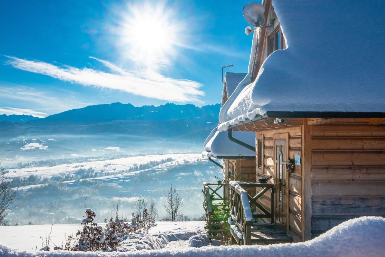 Domki Widokowe Wooden Luxury Chalet & Jacuzzi Zab Exterior photo
