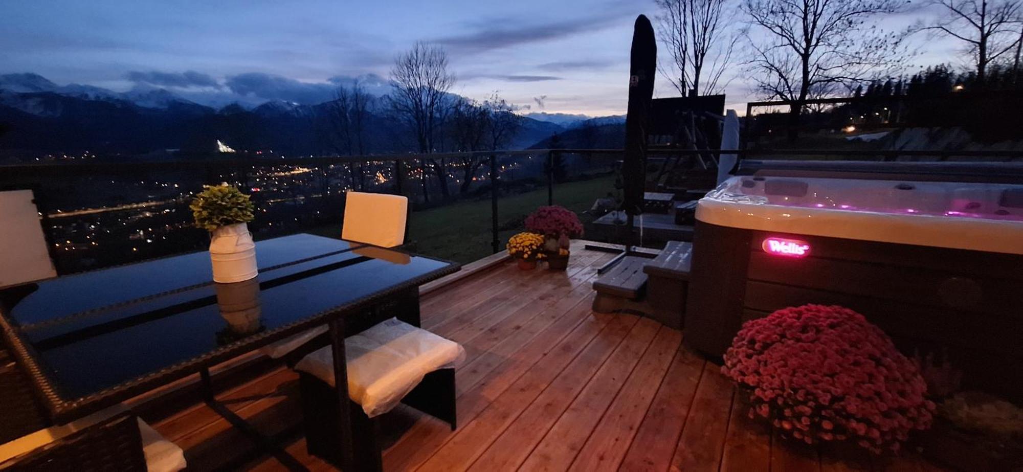 Domki Widokowe Wooden Luxury Chalet & Jacuzzi Zab Exterior photo